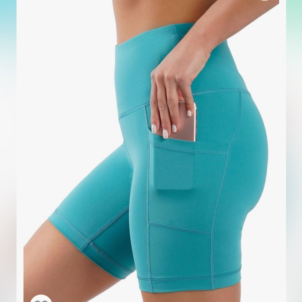 Yogalicious 7 inch bike short with side pocket -XS💙